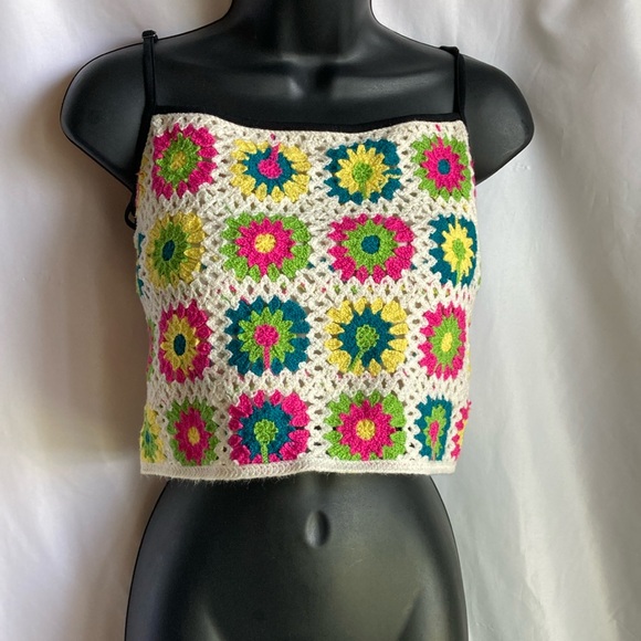 Wild Fable Crocheted Cropped Top Size XL Girls - Picture 1 of 10